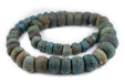 Antique Turquoise Blue Hebron Kano Beads - The Bead Chest