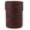 4.0mm Brown Round Braided Bolo Leather Cord (3ft)