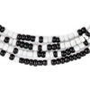 Black and White Glass Beads (4mm)