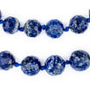 Multi-faceted Afghan Lapis Stone Beads