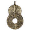 Brass Rising Sun Baule Pendant (56x32mm)