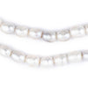 Oval Cultured Pearl Beads (11x9mm, Large Hole)