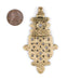 Brass Ethiopian Coptic Cross Pendant (78x40mm) - The Bead Chest