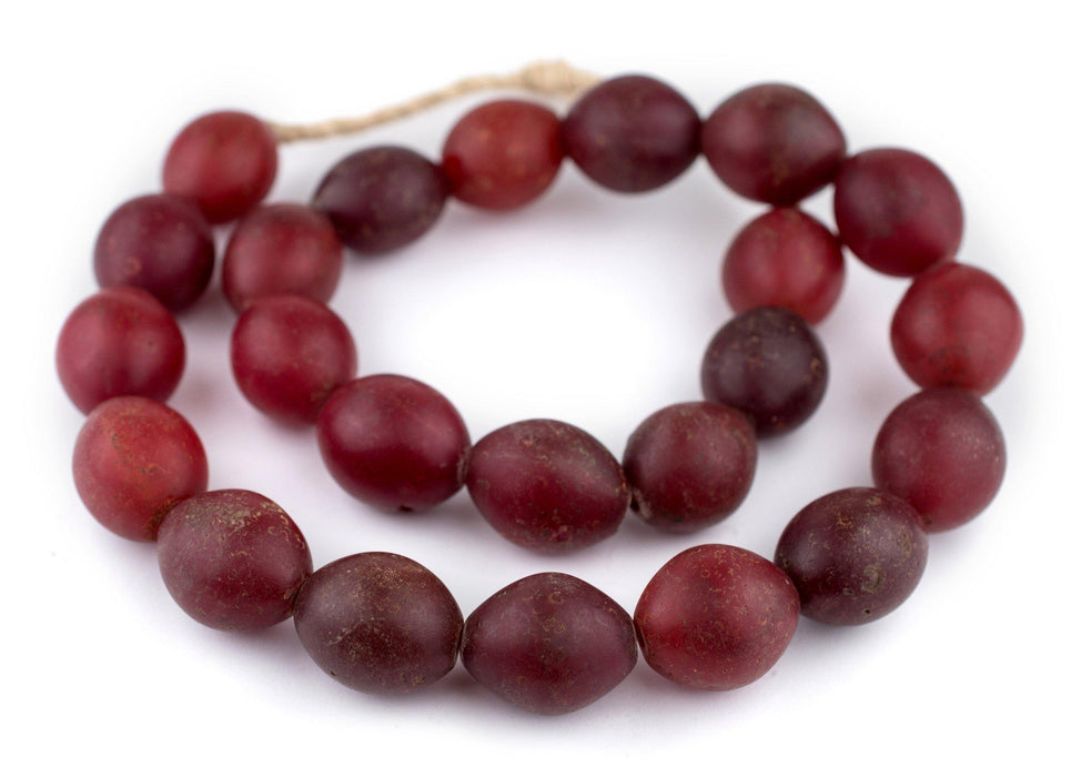 Antique Red Tomato Beads (28x24mm) - The Bead Chest