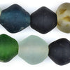 Jumbo Organic Medley Bicone Recycled Glass Beads (25mm)