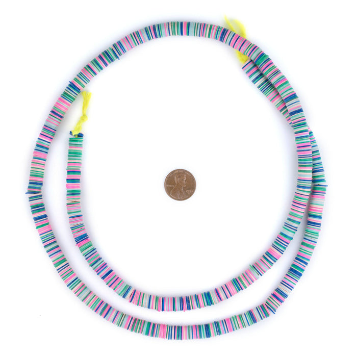 Pastel Medley Vinyl Phono Record Beads (8mm) - The Bead Chest