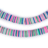 Pastel Medley Vinyl Phono Record Beads (8mm)