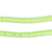 Lime Green Vinyl Phono Record Beads (6mm) - The Bead Chest