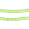 Lime Green Vinyl Phono Record Beads (6mm)