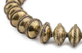 Ethiopian Bezeled Brass Saucer Beads (18mm) - The Bead Chest