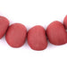 Jumbo Red Opaque Recycled Glass Beads (23mm) - The Bead Chest