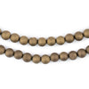 Gold Round Druzy Agate Beads (6mm)