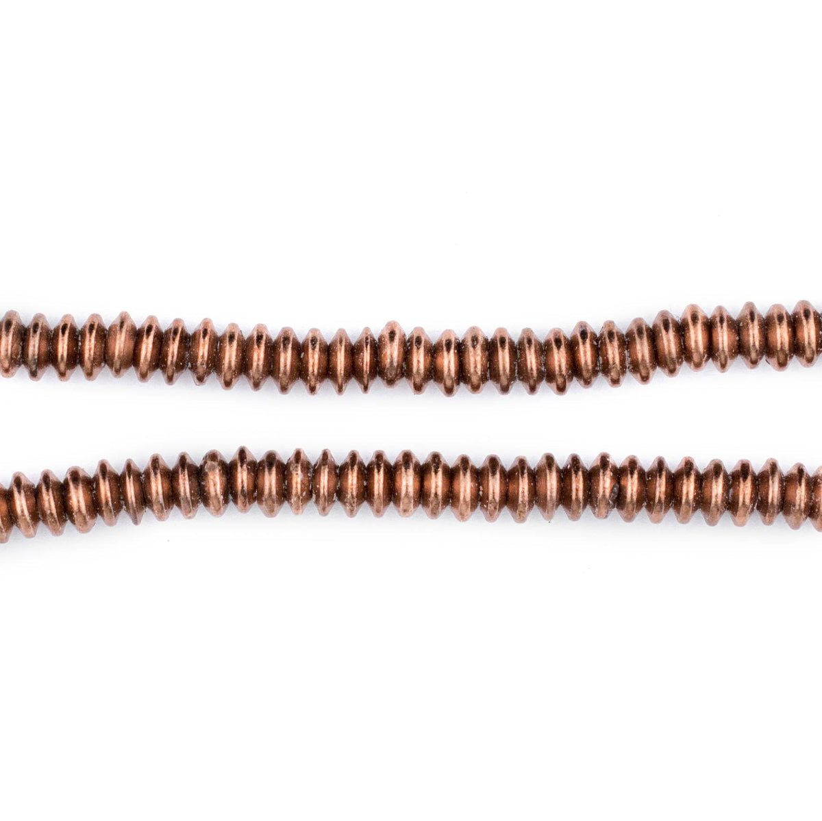 Compressed Copper Bicone Beads (5mm) — The Bead Chest