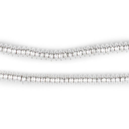 Shiny Silver Saucer Beads (5mm)