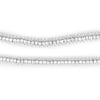 Shiny Silver Saucer Beads (5mm)