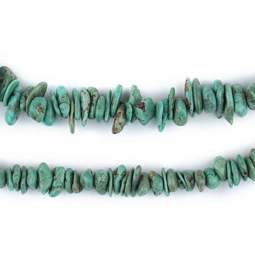 Aqua Turquoise Stone Chip Beads (5-10mm) - The Bead Chest
