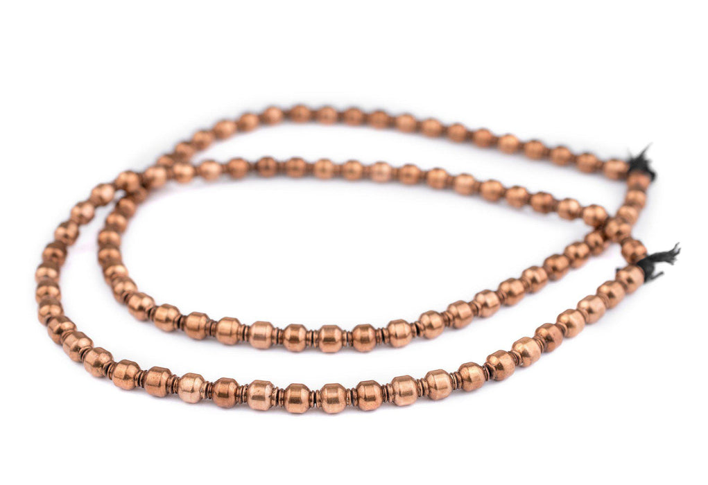 Miniature Copper Prayer Beads (9x7mm) - The Bead Chest