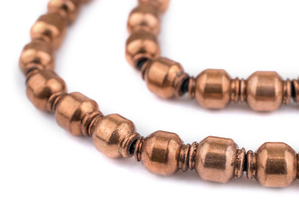 Miniature Copper Prayer Beads (9x7mm) - The Bead Chest