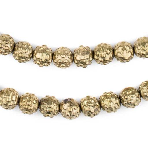 Brass Yoruba-Style Beads (9mm) - The Bead Chest