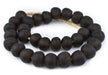 Jumbo Dark Brown Recycled Glass Beads (23mm) - The Bead Chest