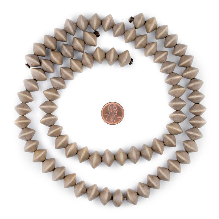 Brown Bicone Natural Wood Beads (10x15mm) - The Bead Chest