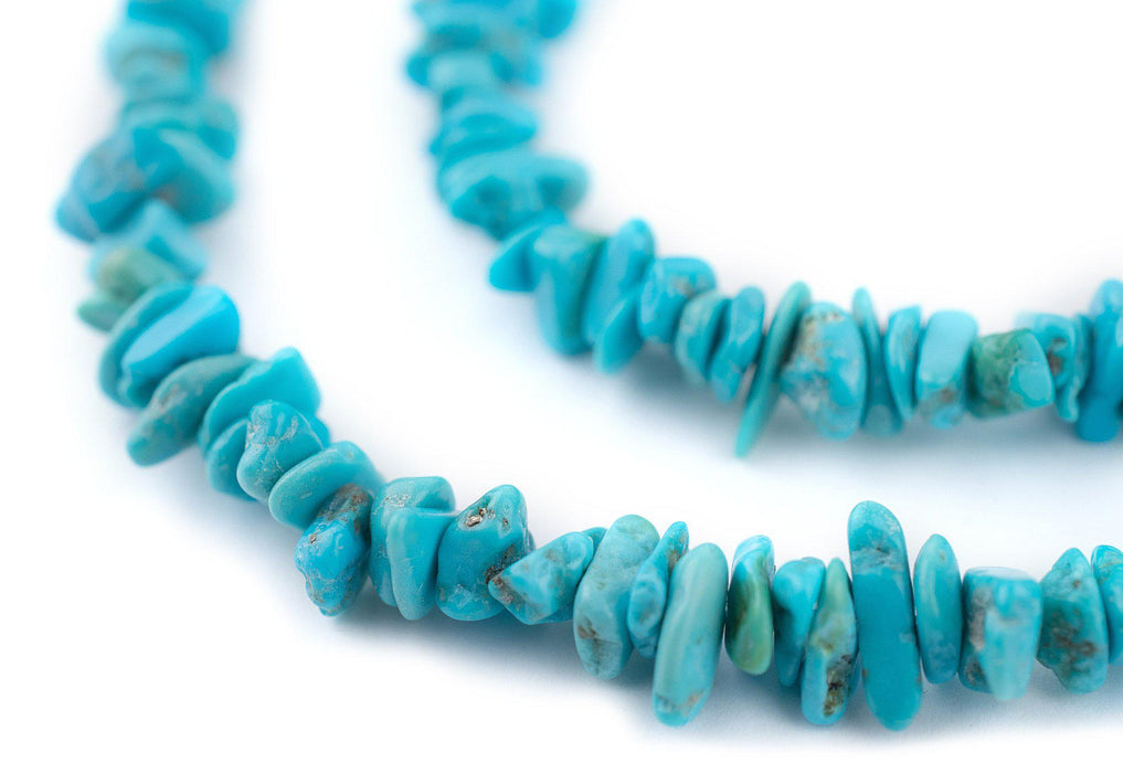 Blue Arizona Turquoise Chip Beads (5-7mm) - The Bead Chest
