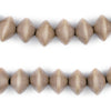 Brown Bicone Natural Wood Beads (10x15mm)
