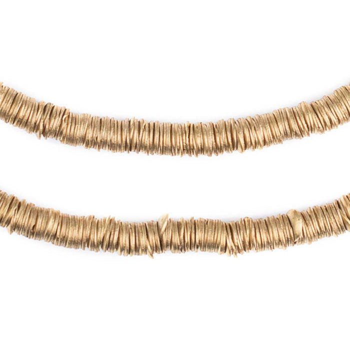 Gold Interlocking Crisp Beads (6mm) - The Bead Chest