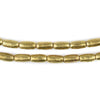 Folded Brass Plate Ethiopian Metal Beads (10x5mm)