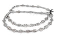 Silver Sun Baule Beads (20x12mm) - The Bead Chest