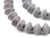 Grey Bicone Natural Wood Beads (10x15mm) - The Bead Chest