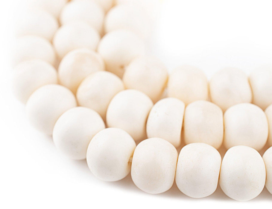 White Bone Mala Beads (16mm) - The Bead Chest