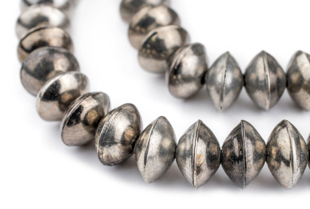 Ethiopian Silver Saucer Beads (14mm) - The Bead Chest