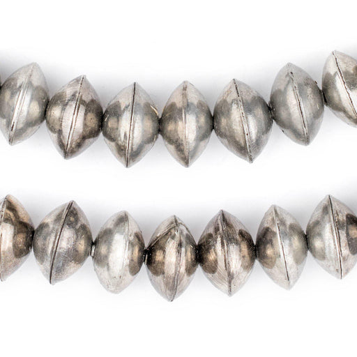 Ethiopian Silver Saucer Beads (14mm)