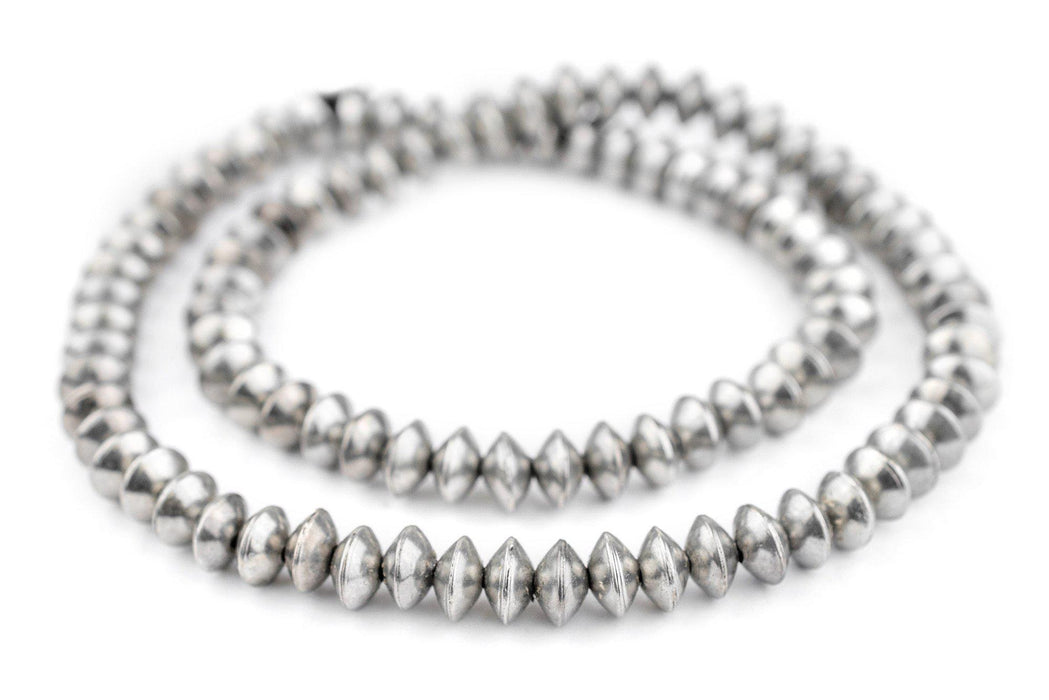 Ethiopian Silver Saucer Beads (10mm) - The Bead Chest