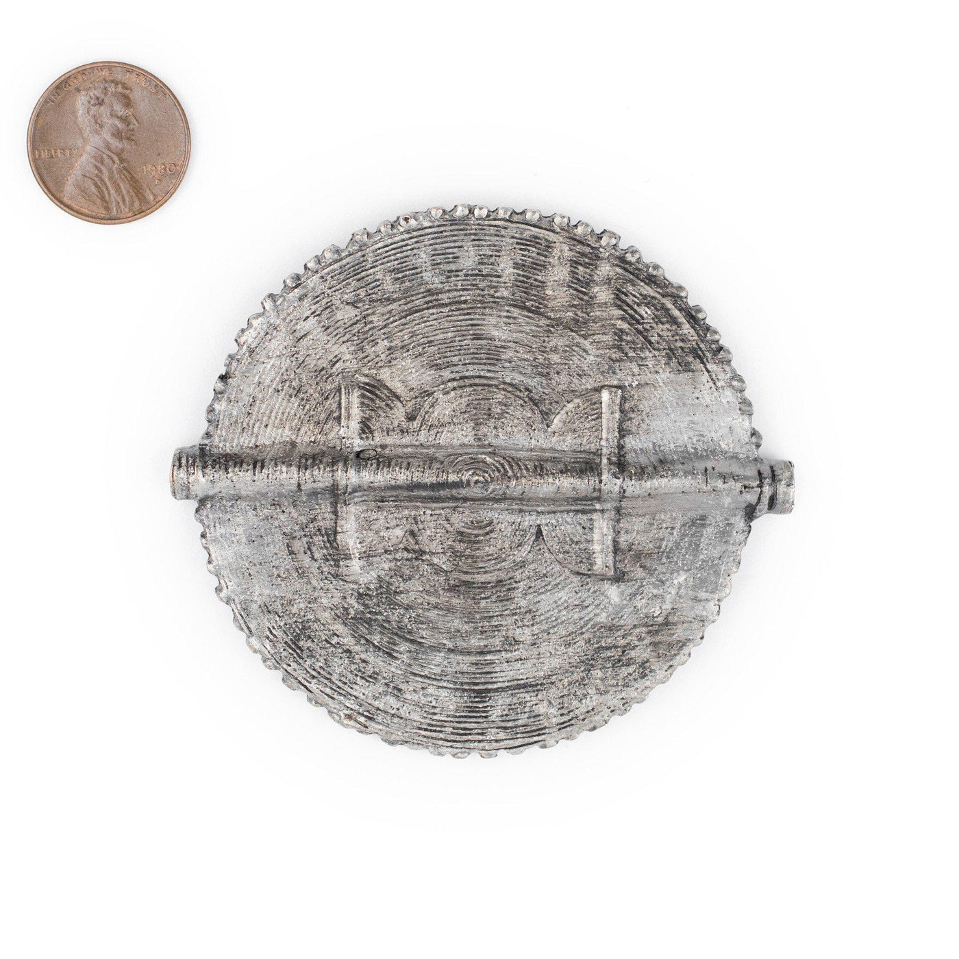 The Bead Chest Brass Sun Baule Bead Pendant - African Tribal Metal Pendant For Jewelry Making