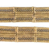 Brass Lattice Rectangular Baule Beads (45x36mm)