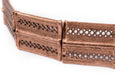 Copper Lattice Rectangular Baule Beads (45x36mm) - The Bead Chest