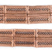 Copper Lattice Rectangular Baule Beads (45x36mm) - The Bead Chest