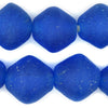 Super Jumbo Azul Bicone Recycled Glass Beads (35mm)