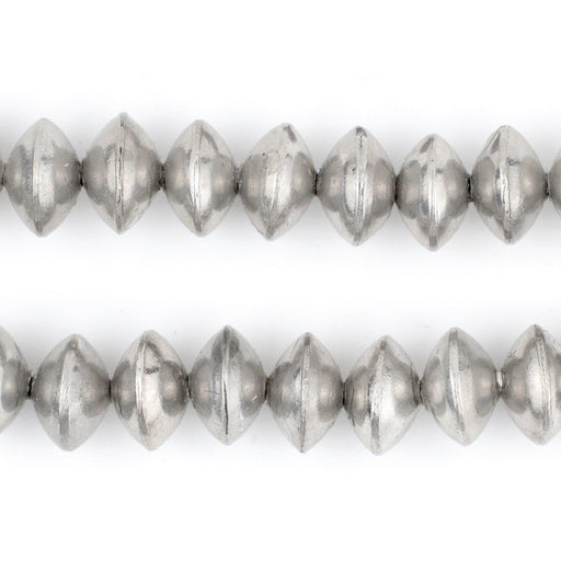 Ethiopian Silver Saucer Beads (12mm)