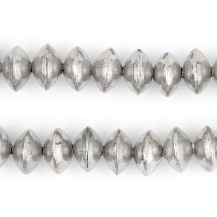 Ethiopian Silver Saucer Beads (12mm) - The Bead Chest