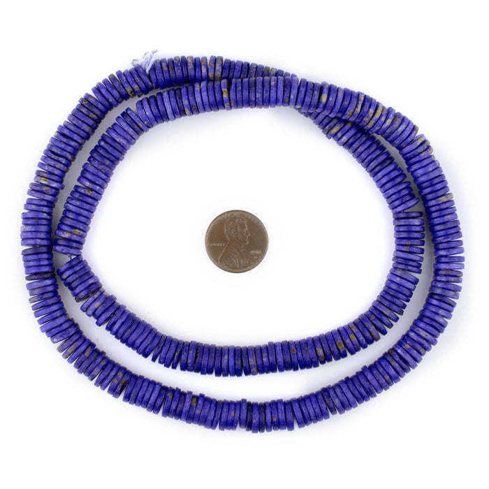 Lapis Blue Bone Button Beads (8mm) - The Bead Chest