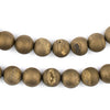 Gold Round Druzy Agate Beads (10mm)