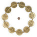Brass Sun Dotted Baule Beads (55x45mm) - The Bead Chest