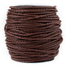 3.0mm Brown Round Braided Bolo Leather Cord (3ft)