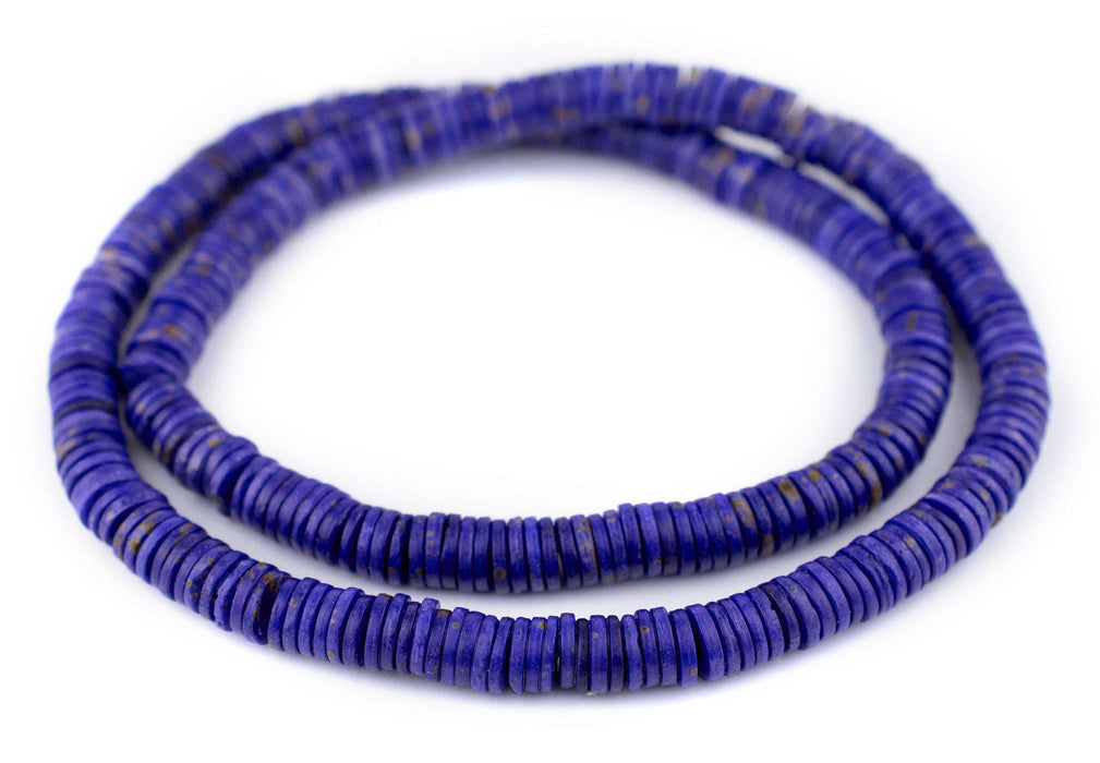 Lapis Blue Bone Button Beads (8mm) - The Bead Chest