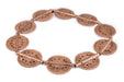 Copper Sun Dotted Baule Beads (55x45mm) - The Bead Chest