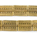 Brass Rectangular Dotted Baule Beads (54x41mm) - The Bead Chest