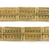 Brass Rectangular Dotted Baule Beads (54x41mm)